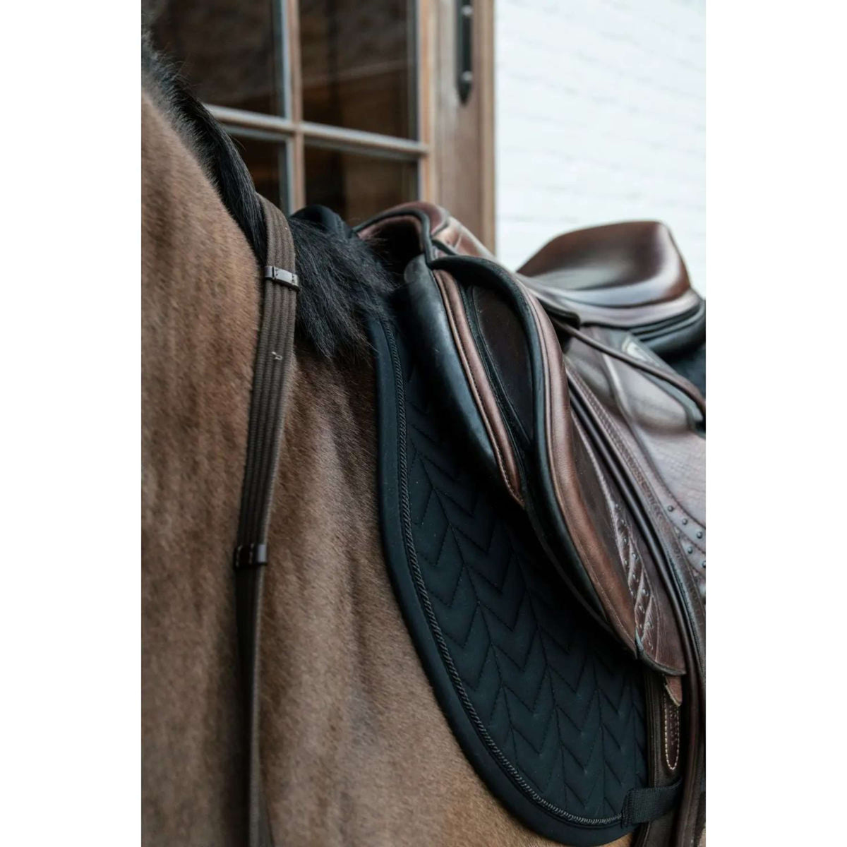 Kentucky Saddlepad Fishbone Competition Jumping Black