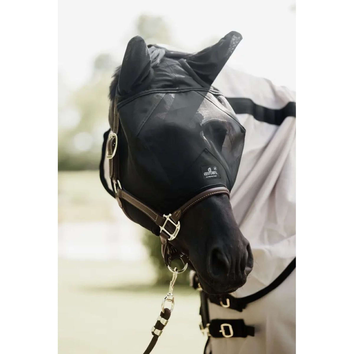 Kentucky Fly Mask Classic with Ears Black