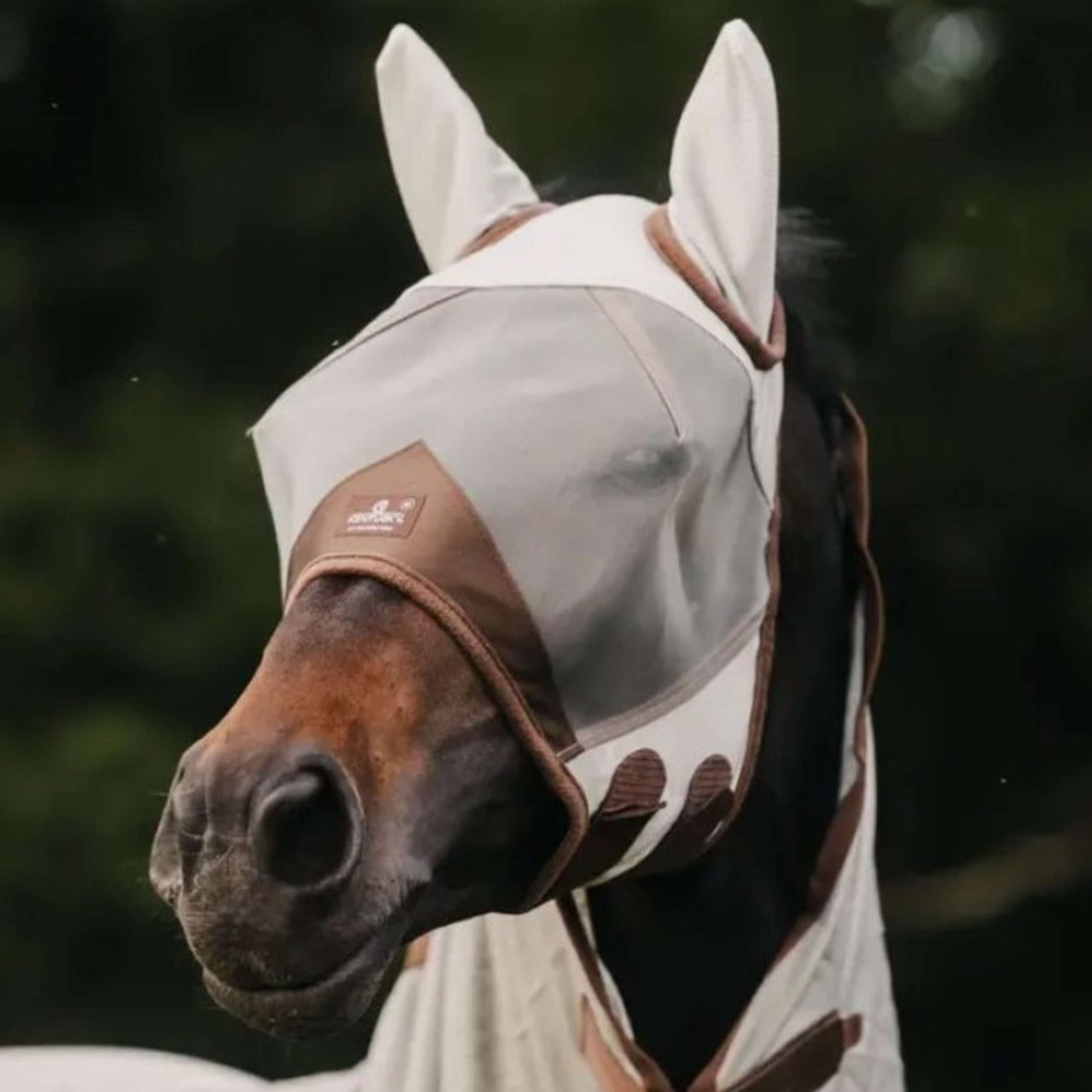 Kentucky Fly Mask Classic with Ears Silver
