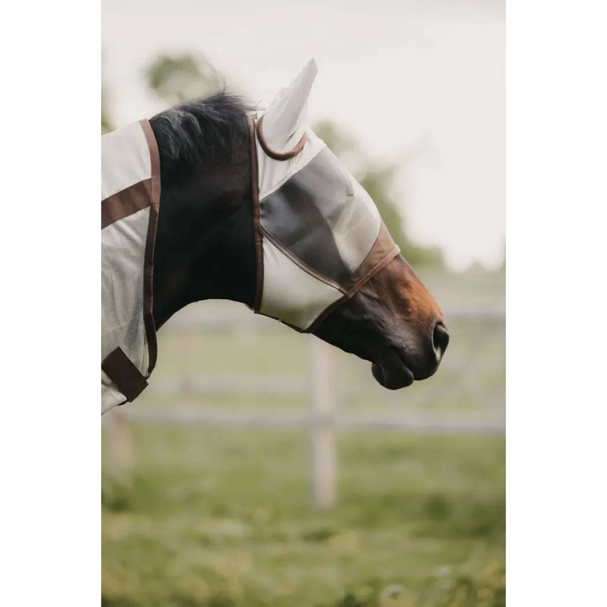 Kentucky Fly Mask Classic with Ears Silver