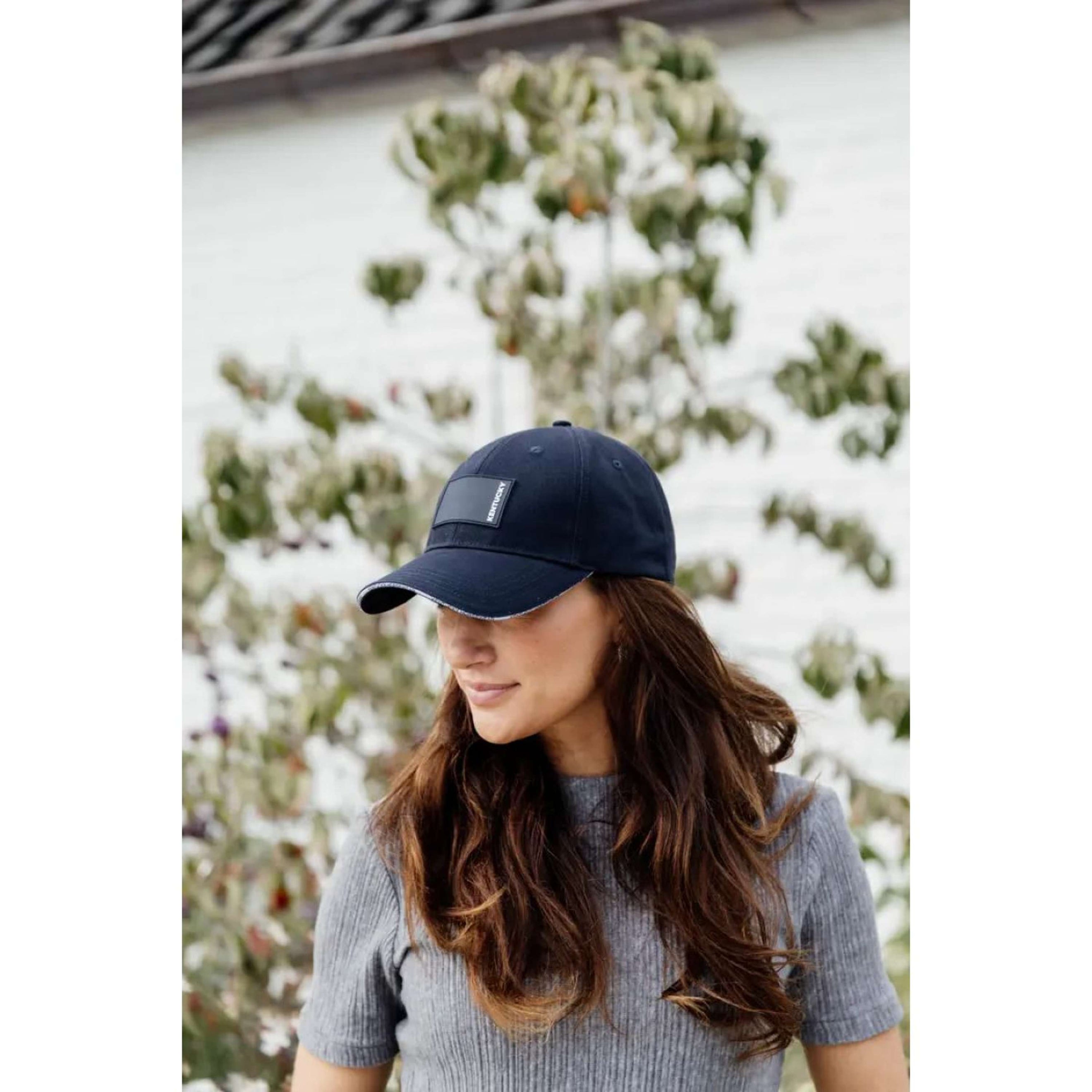 Kentucky Cap 2 Rubber Logo Navy