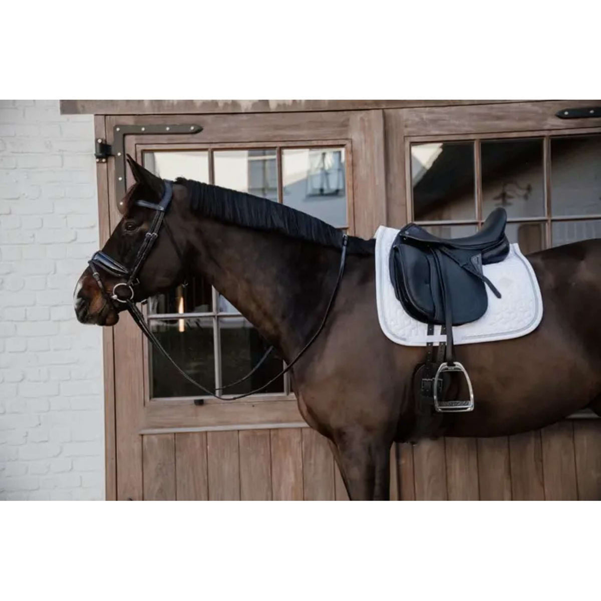 Kentucky Saddlepad Glitter Rope Dressage White/White