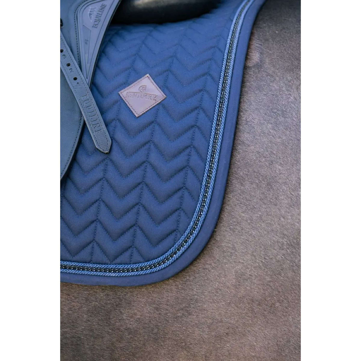 Kentucky Saddlepad Metal Chain Dressage Navy