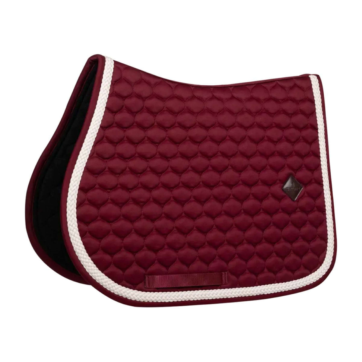 Kentucky Horsewear Saddlepad Plaited Jumping Bordeaux