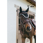 Kentucky Ear Bonnet Wellington Braided Black