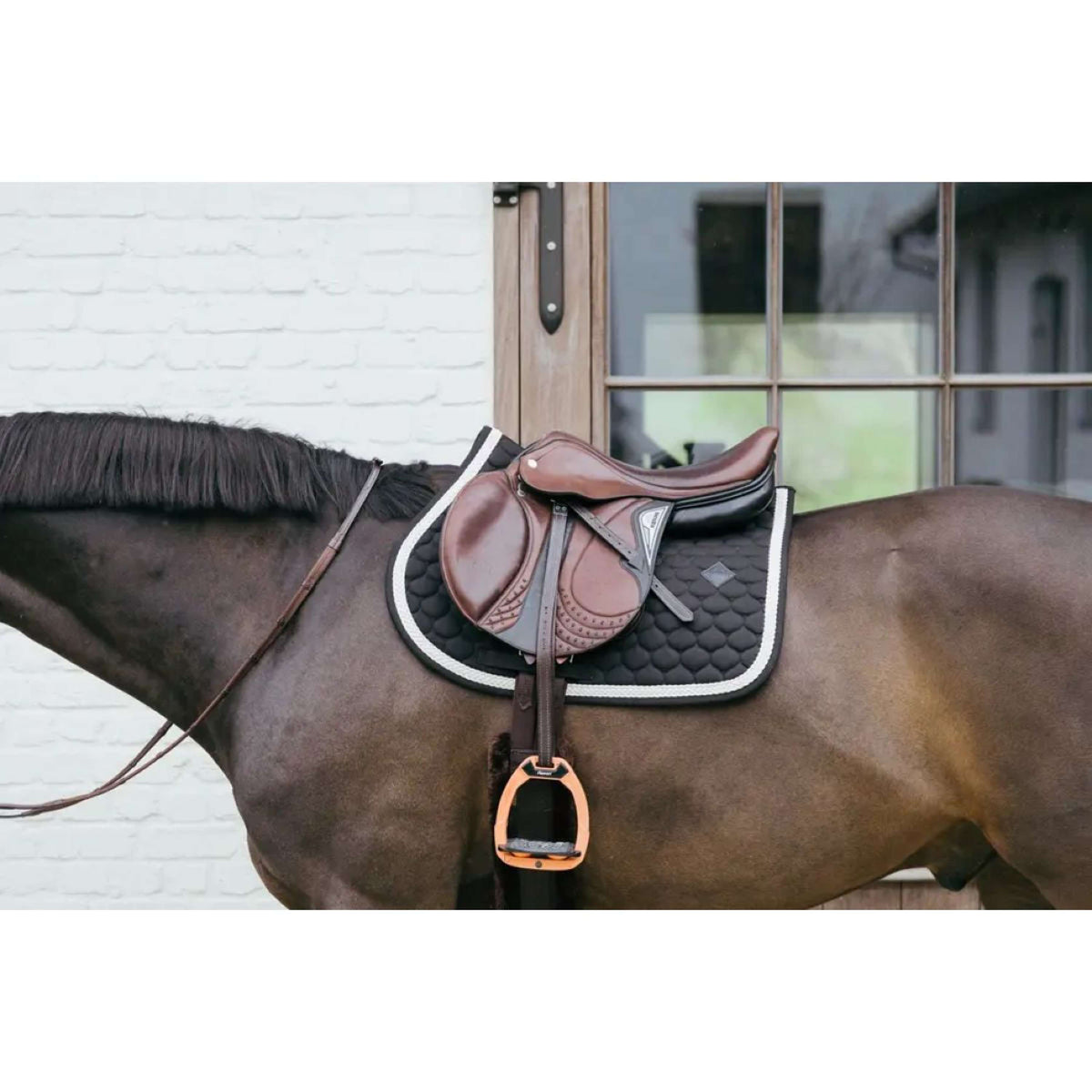 Kentucky Saddlepad Plaited Jumping Black