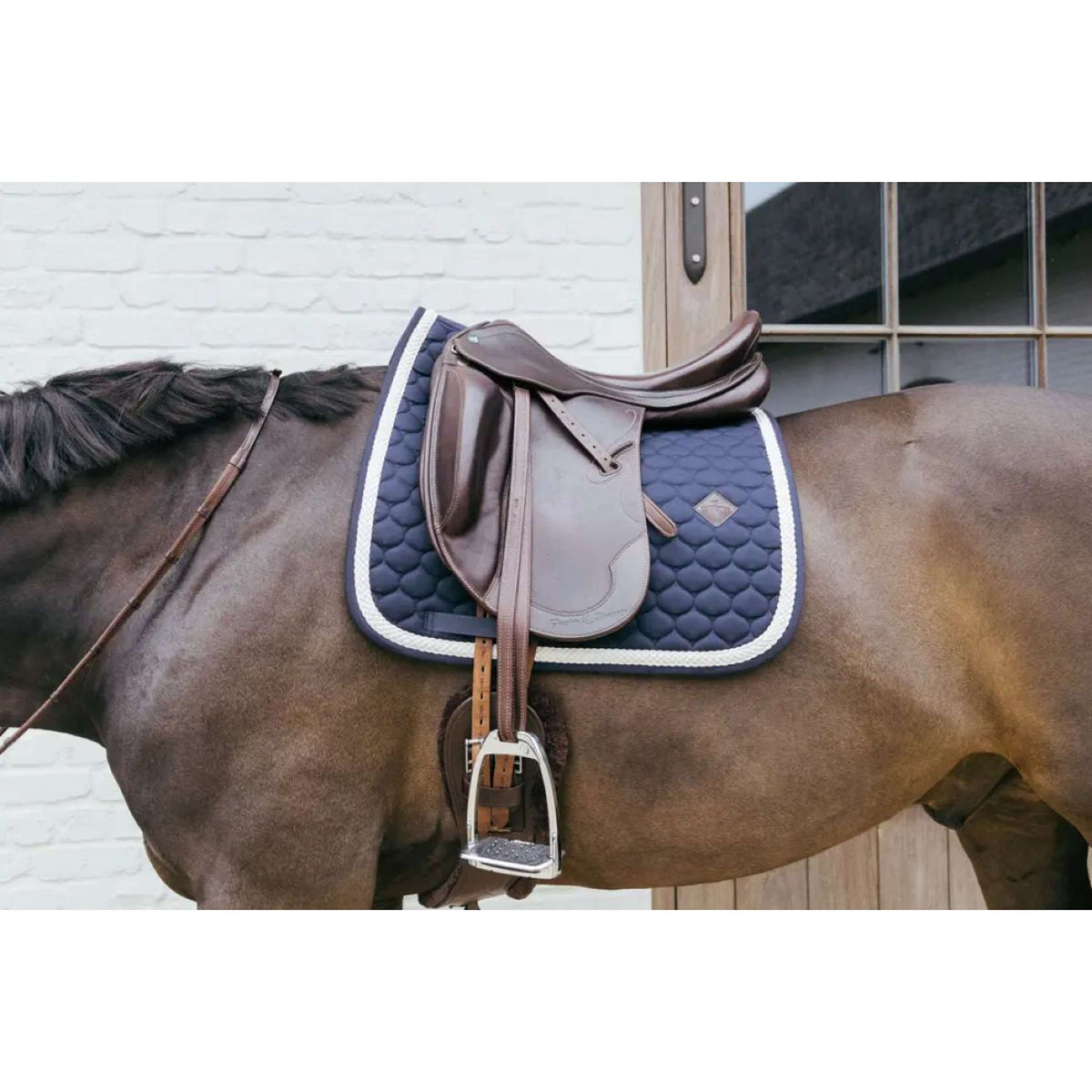 Kentucky Saddlepad Plaited Dressage Navy