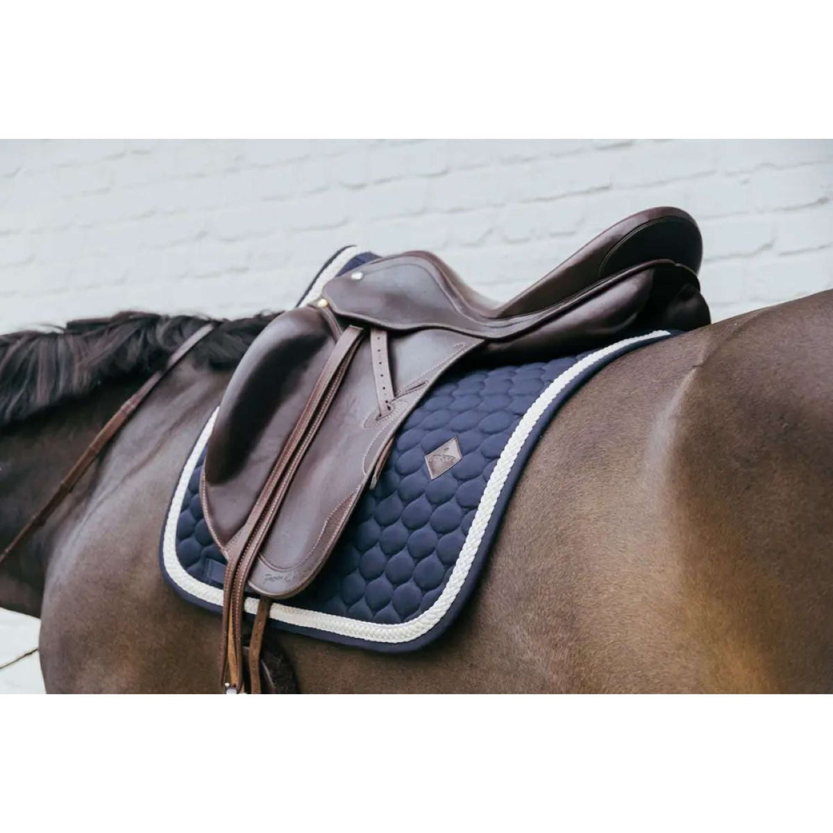 Kentucky Saddlepad Plaited Dressage Navy