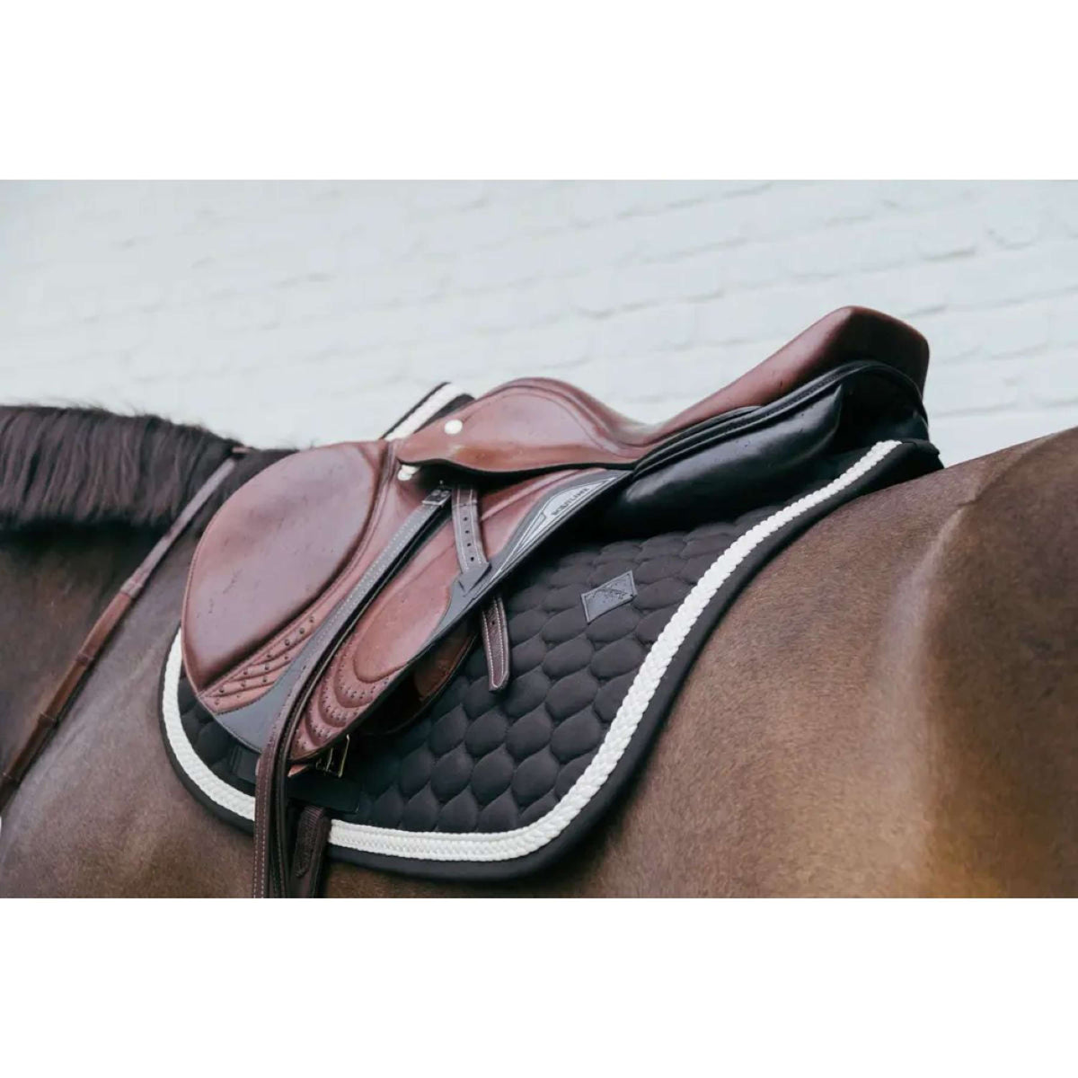 Kentucky Saddlepad Plaited Jumping Black