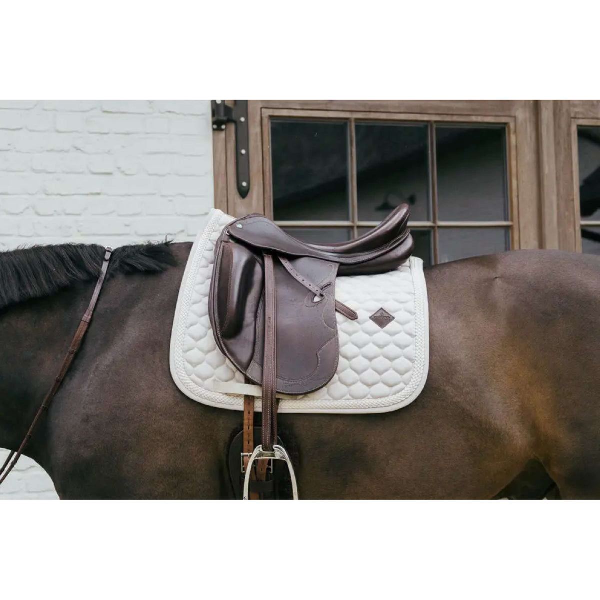 Kentucky Saddlepad Plaited Dressage Beige