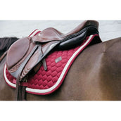 Kentucky Horsewear Saddlepad Plaited Jumping Bordeaux