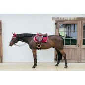 Kentucky Horsewear Saddlepad Plaited Jumping Bordeaux