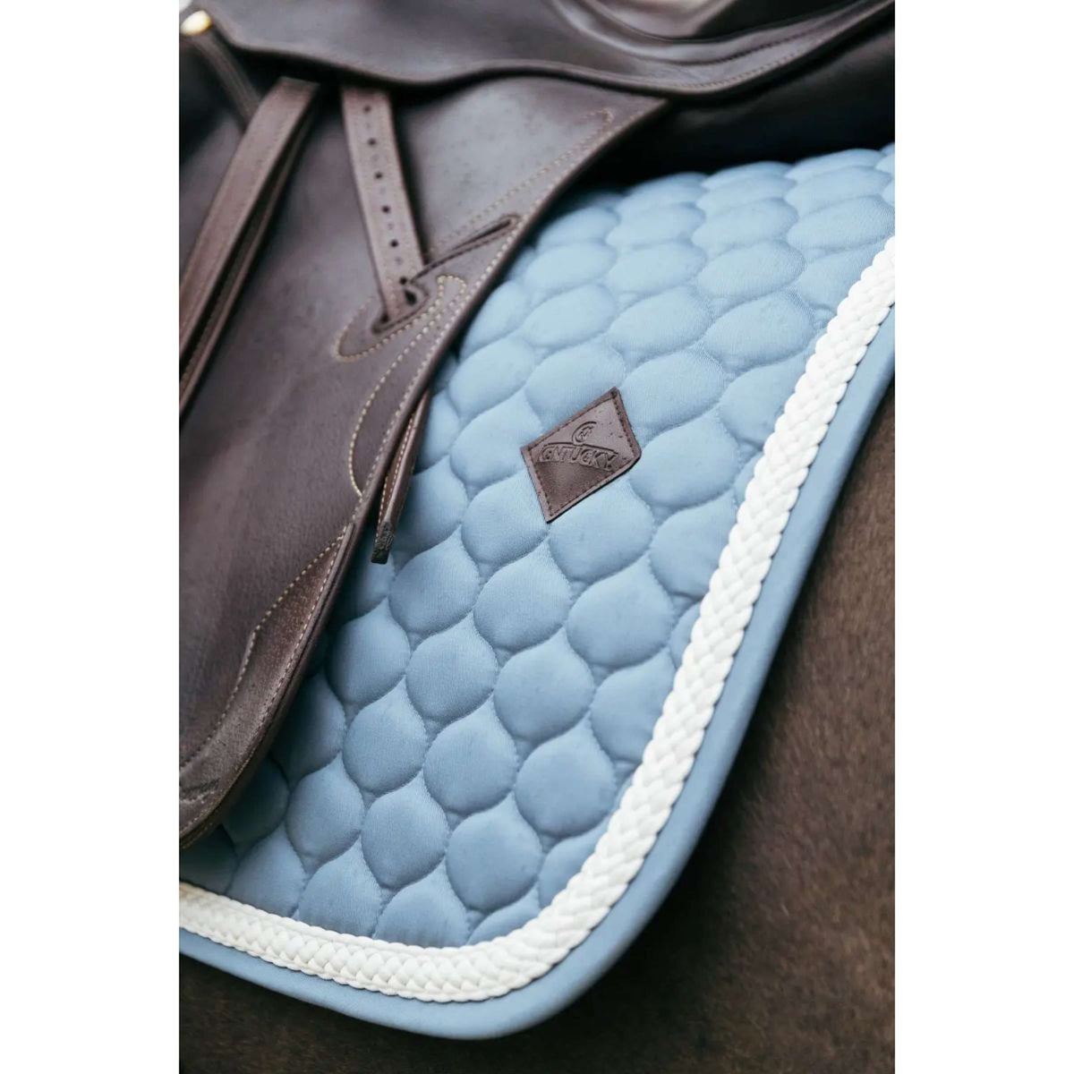 Kentucky Saddlepad Plaited Dressage Lightblue