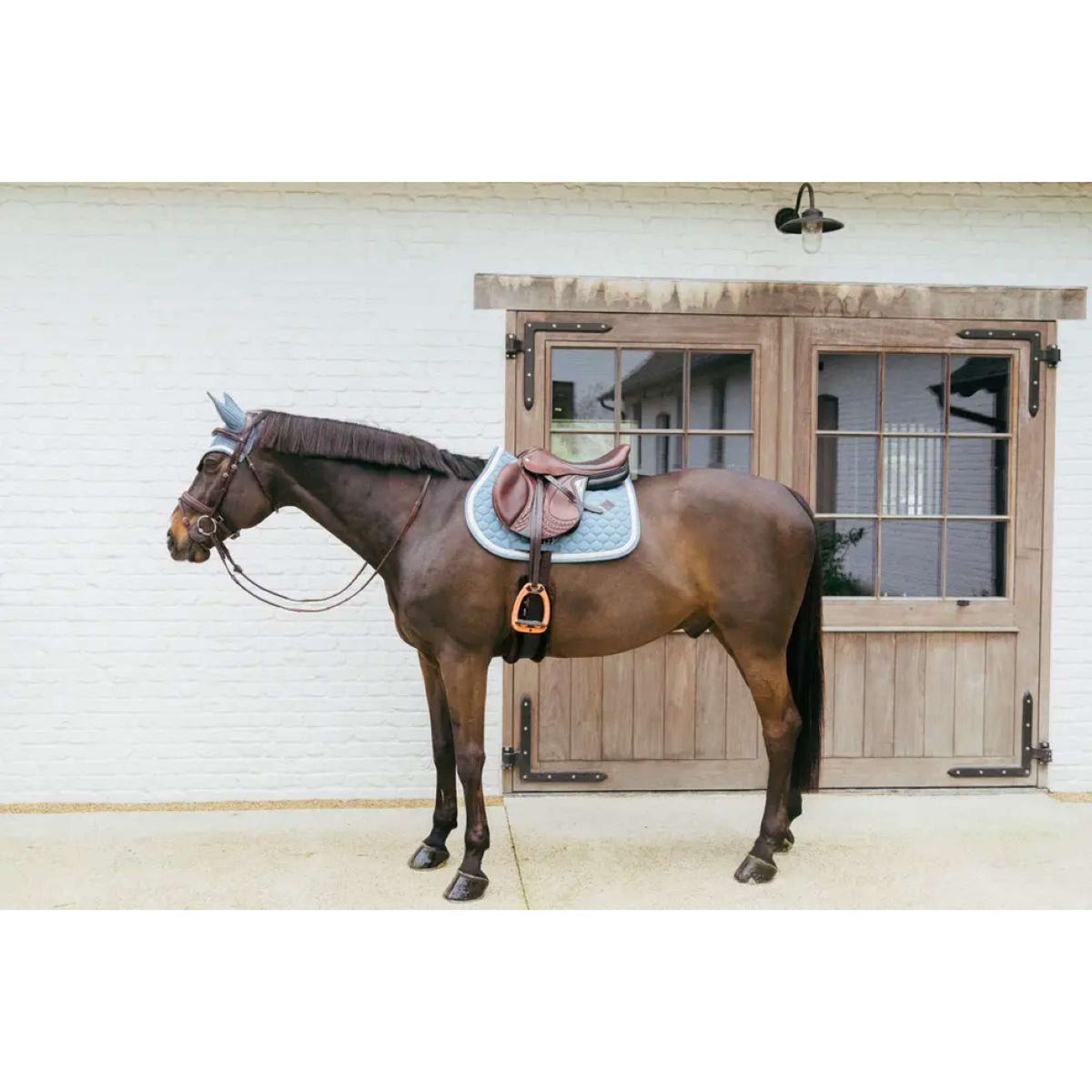 Kentucky Saddlepad Plaited Jumping Lightblue