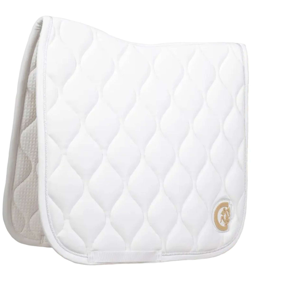 Kentucky Saddlepad Wave 3D logo Dressage White