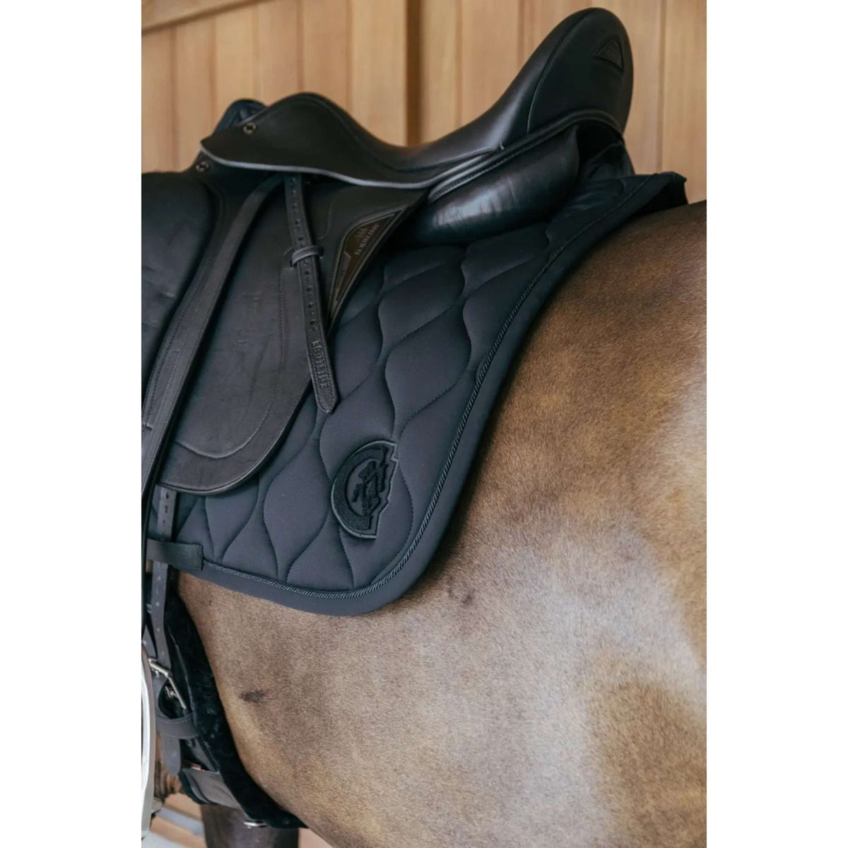 Kentucky Saddlepad Wave 3D logo Dressage Black