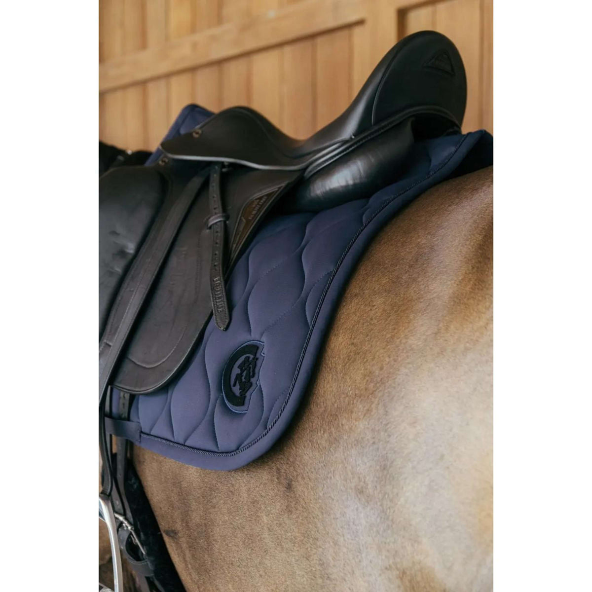 Kentucky Saddlepad Wave 3D logo Dressage Navy