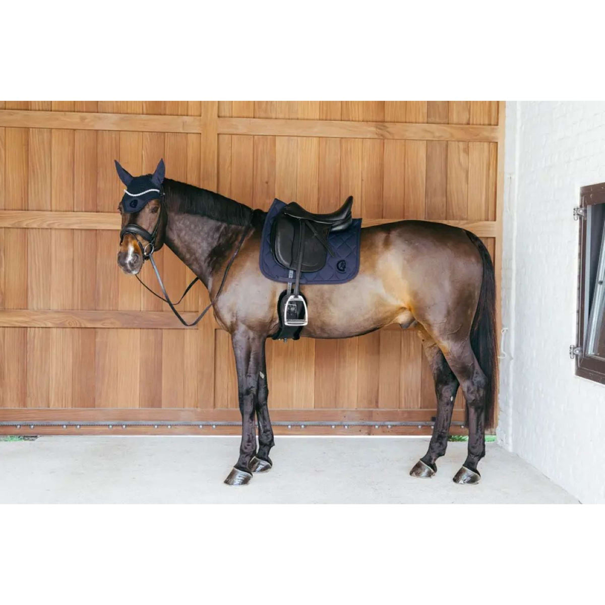 Kentucky Saddlepad Wave 3D logo Dressage Navy