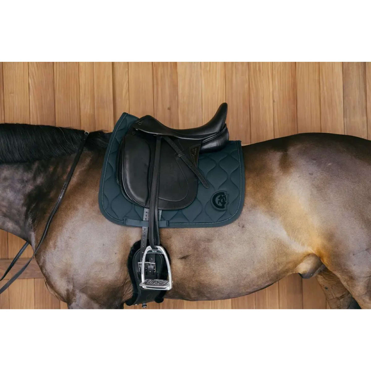 Kentucky Saddlepad Wave 3D Logo Dressage Pine Green