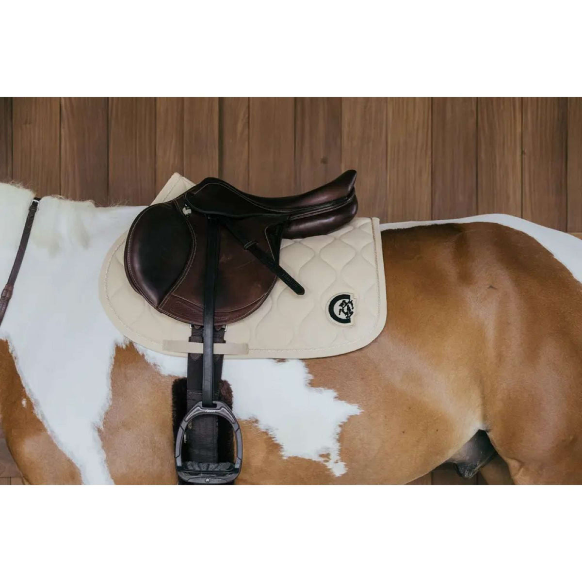 Kentucky Saddlepad Wave 3D logo Jumping Beige