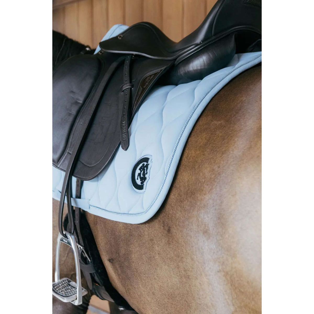 Kentucky Saddlepad Wave 3D logo Dressage Light Blue