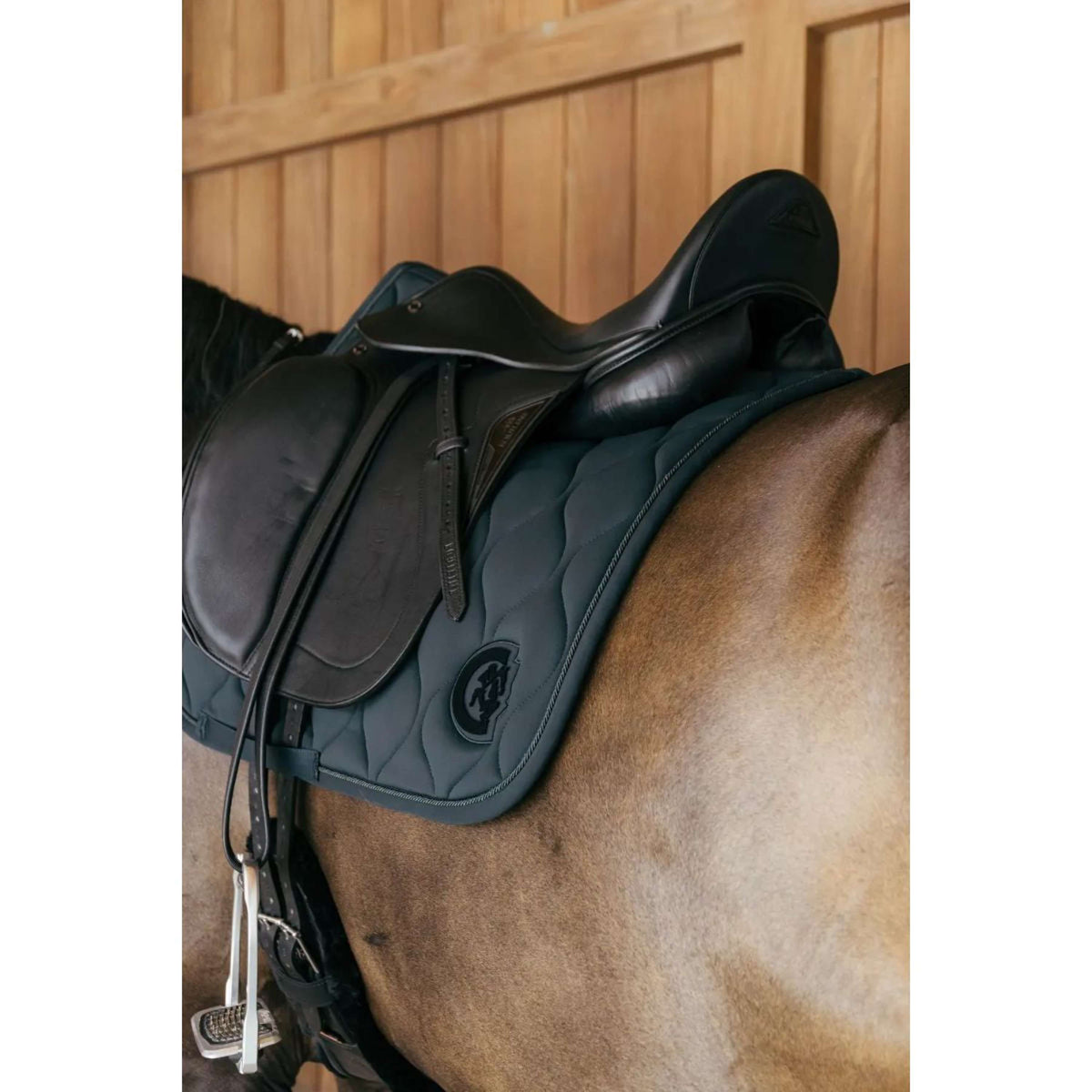 Kentucky Saddlepad Wave 3D Logo Dressage Pine Green