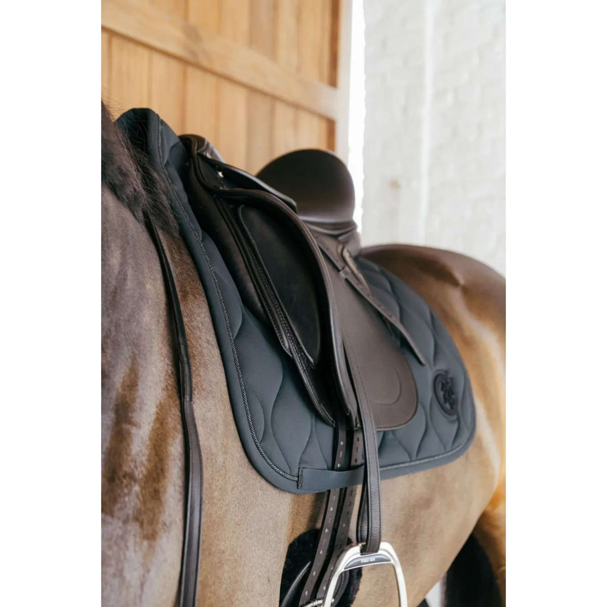 Kentucky Saddlepad Wave 3D logo Dressage Black