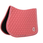 Kentucky Horsewear Saddlepad Onion Quilt 3D Logo Jumping Fuchsia