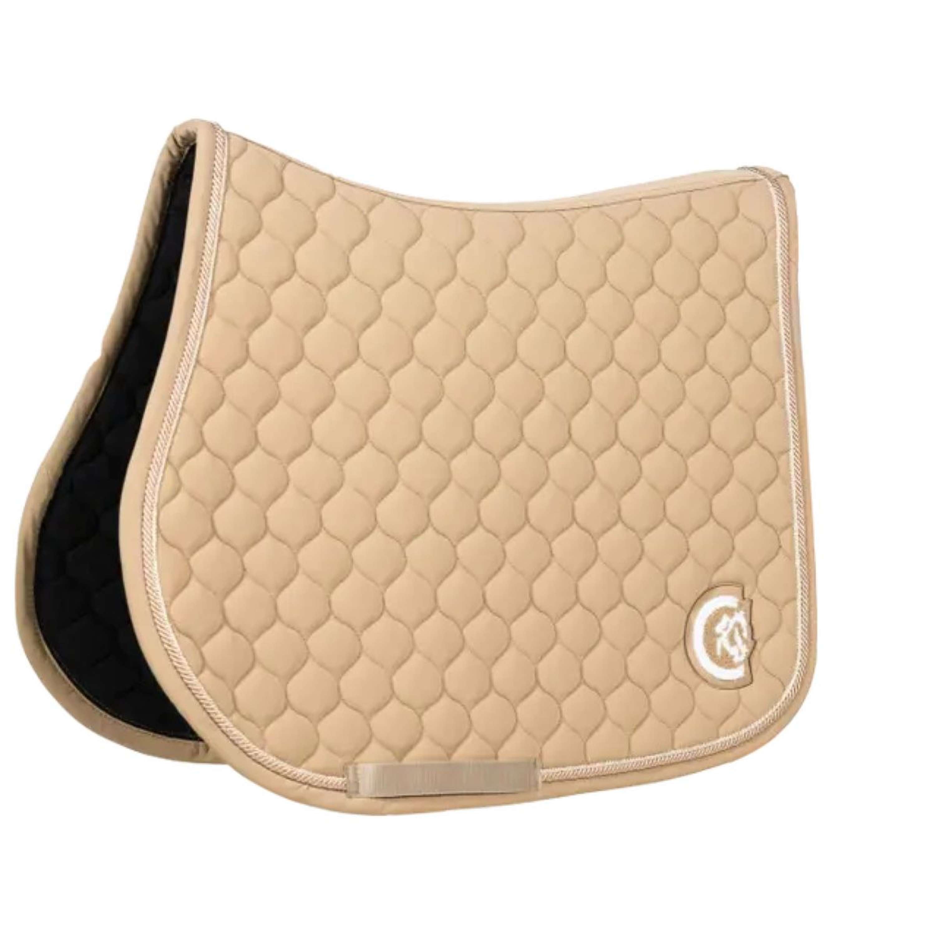 Kentucky Horsewear Saddlepad Onion Quilt 3D Logo Jumping Beige