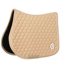 Kentucky Horsewear Saddlepad Onion Quilt 3D Logo Jumping Beige