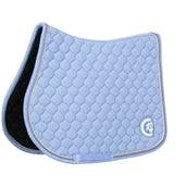 Kentucky Horsewear Saddlepad Onion Quilt 3D Logo Jumping Light Blue