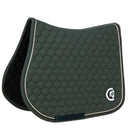 Kentucky Horsewear Saddlepad Onion Quilt 3D Logo Jumping Pine Green