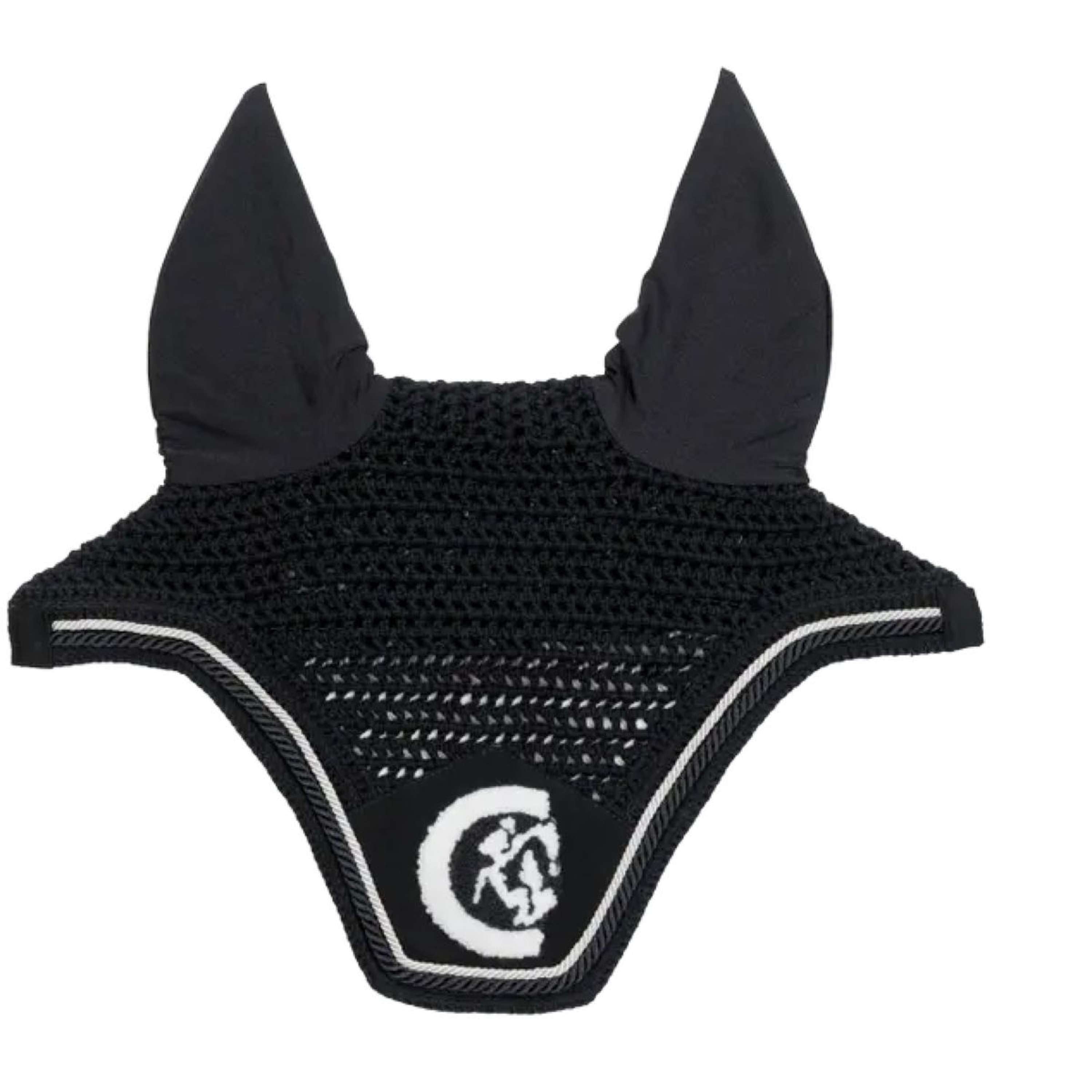Kentucky Horsewear Ear Bonnet Wellington 3D Logo Black