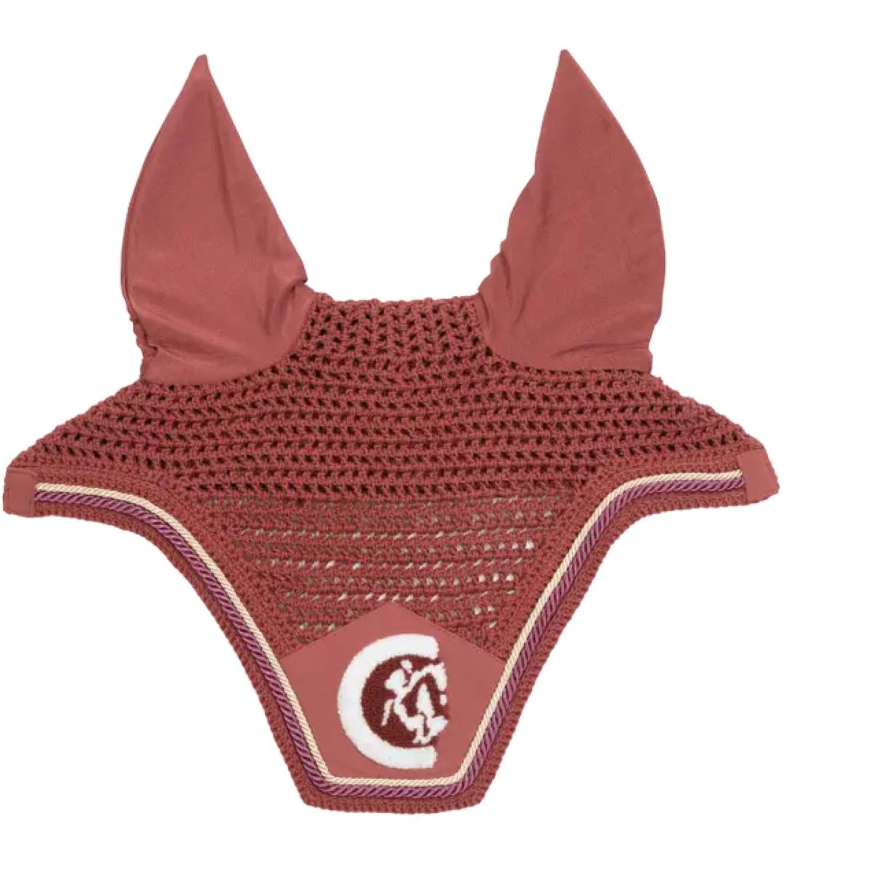 Kentucky Horsewear Ear Bonnet Wellington 3D Logo Fuchsia