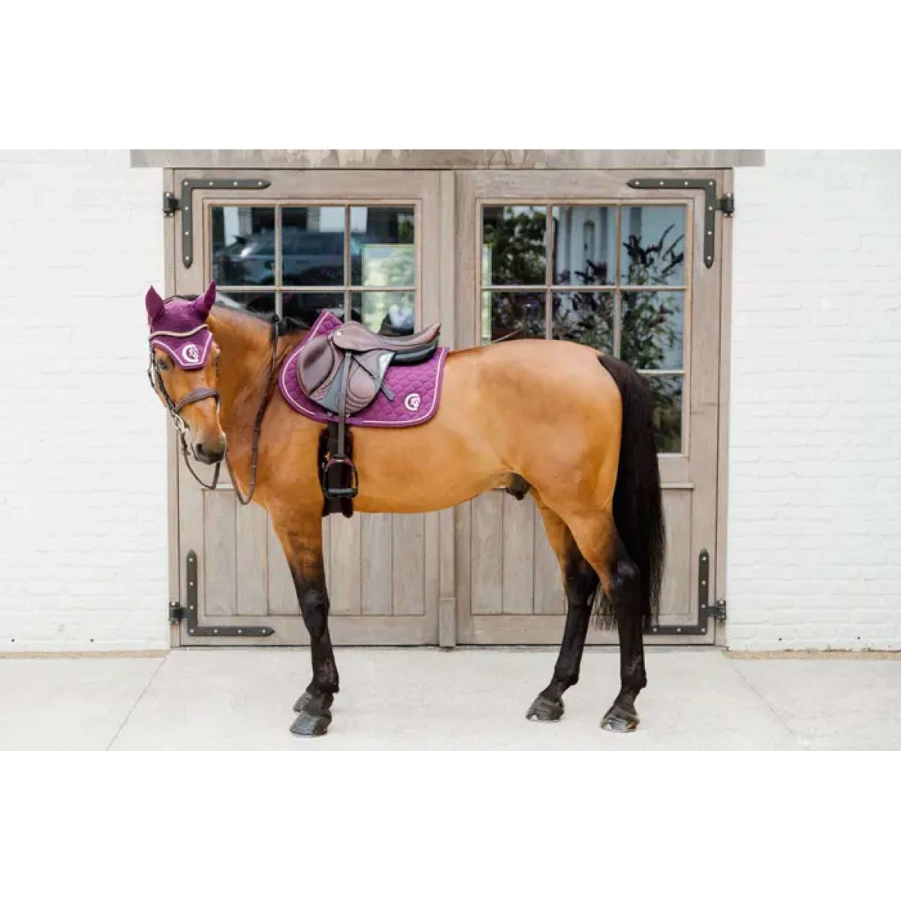 Kentucky Horsewear Saddlepad Onion Quilt 3D Logo Jumping Purple