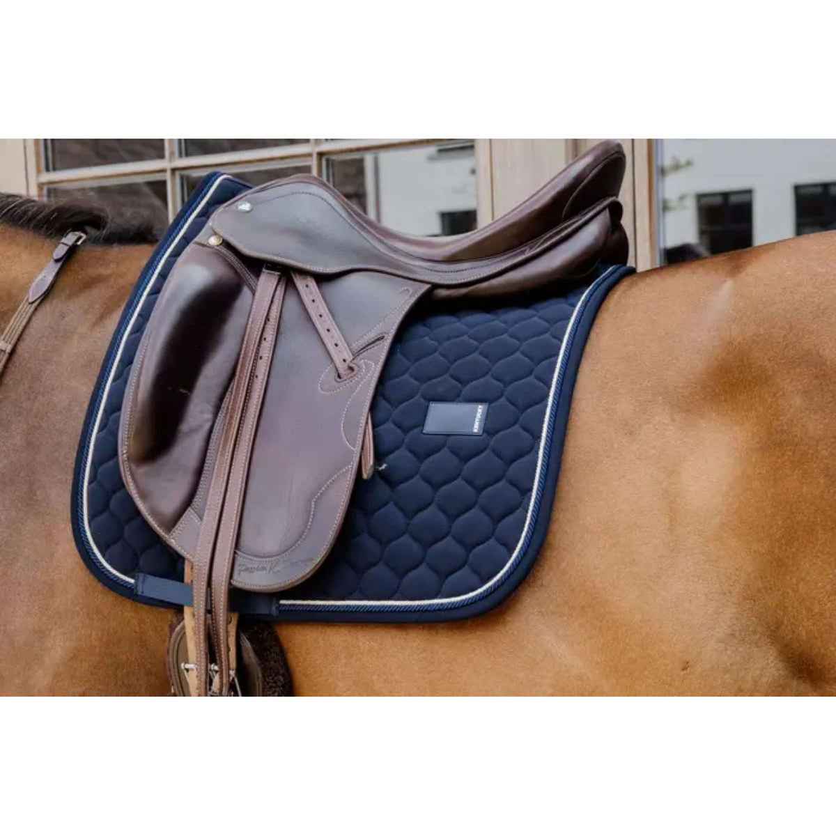 Kentucky Horsewear Saddlepad Onion Quilt Dressage Navy