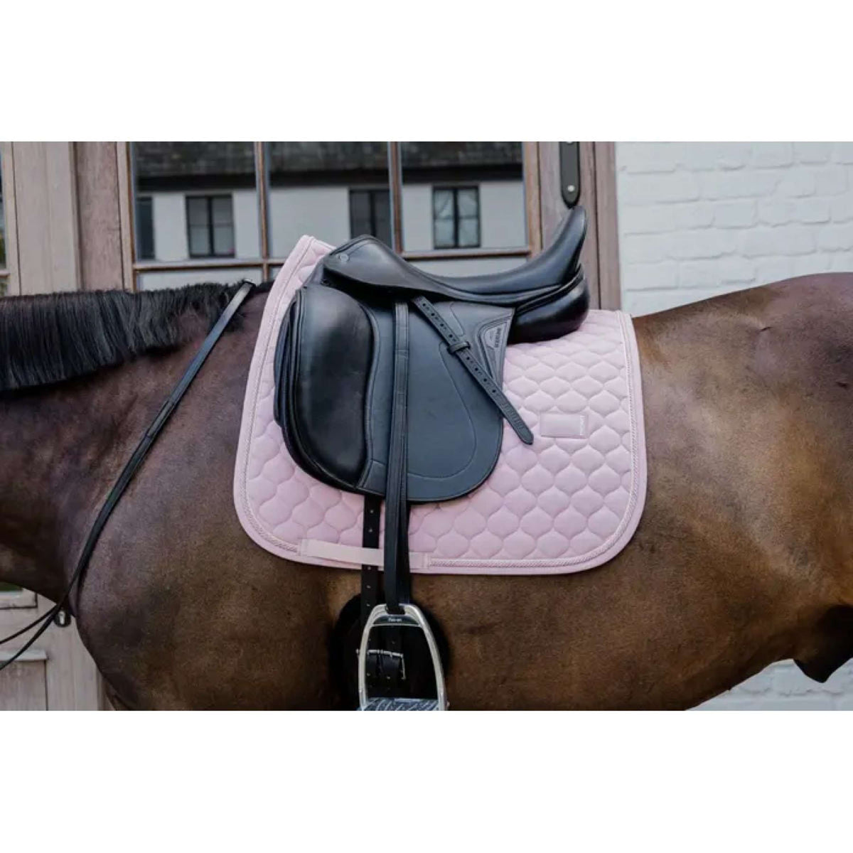 Kentucky Horsewear Saddlepad Onion Quilt Dressage Light pink