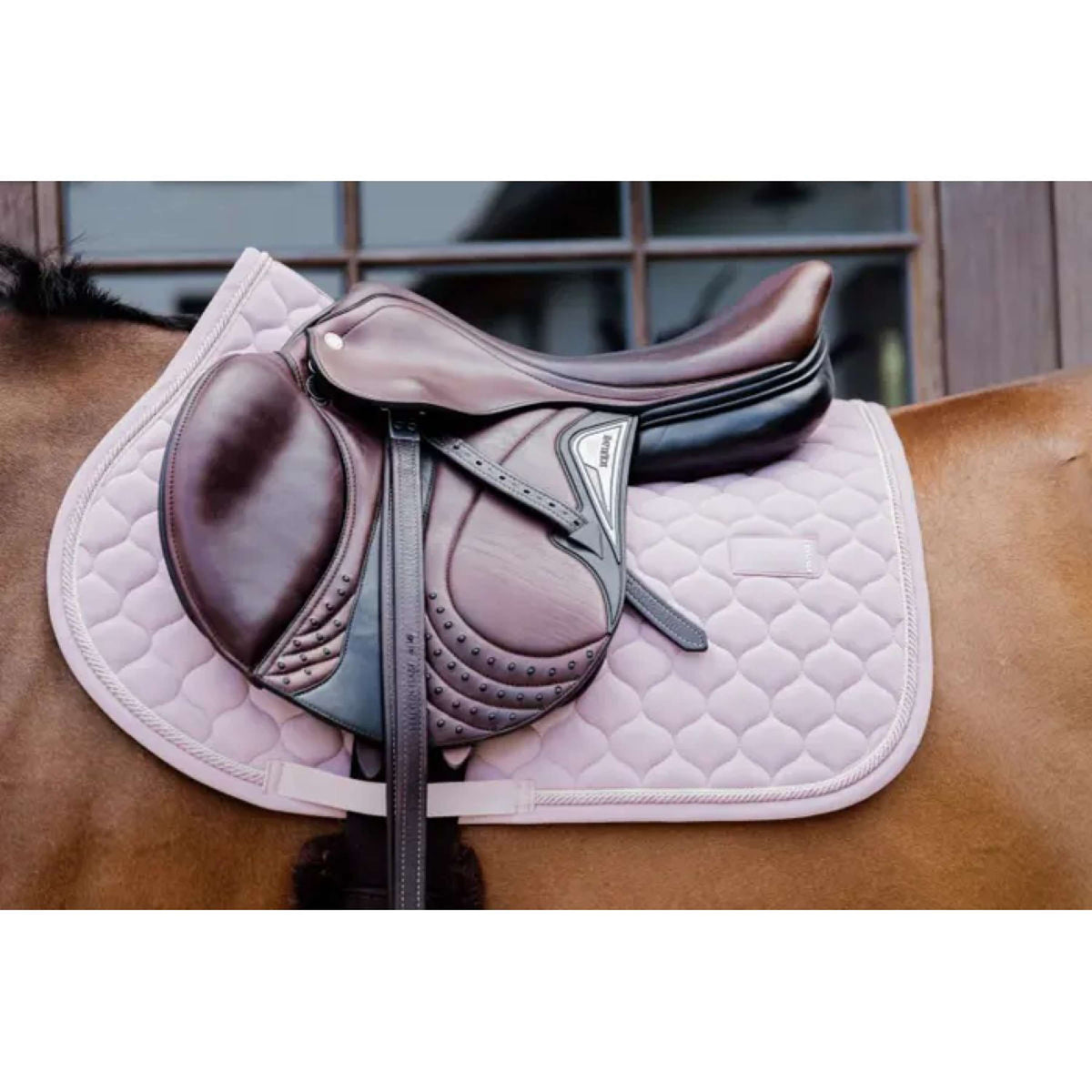 Kentucky Horsewear Saddlepad Onion Quilt Jumping Light pink