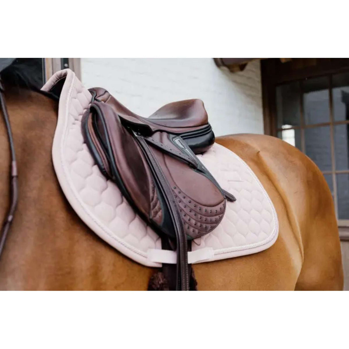 Kentucky Horsewear Saddlepad Onion Quilt Jumping Light pink