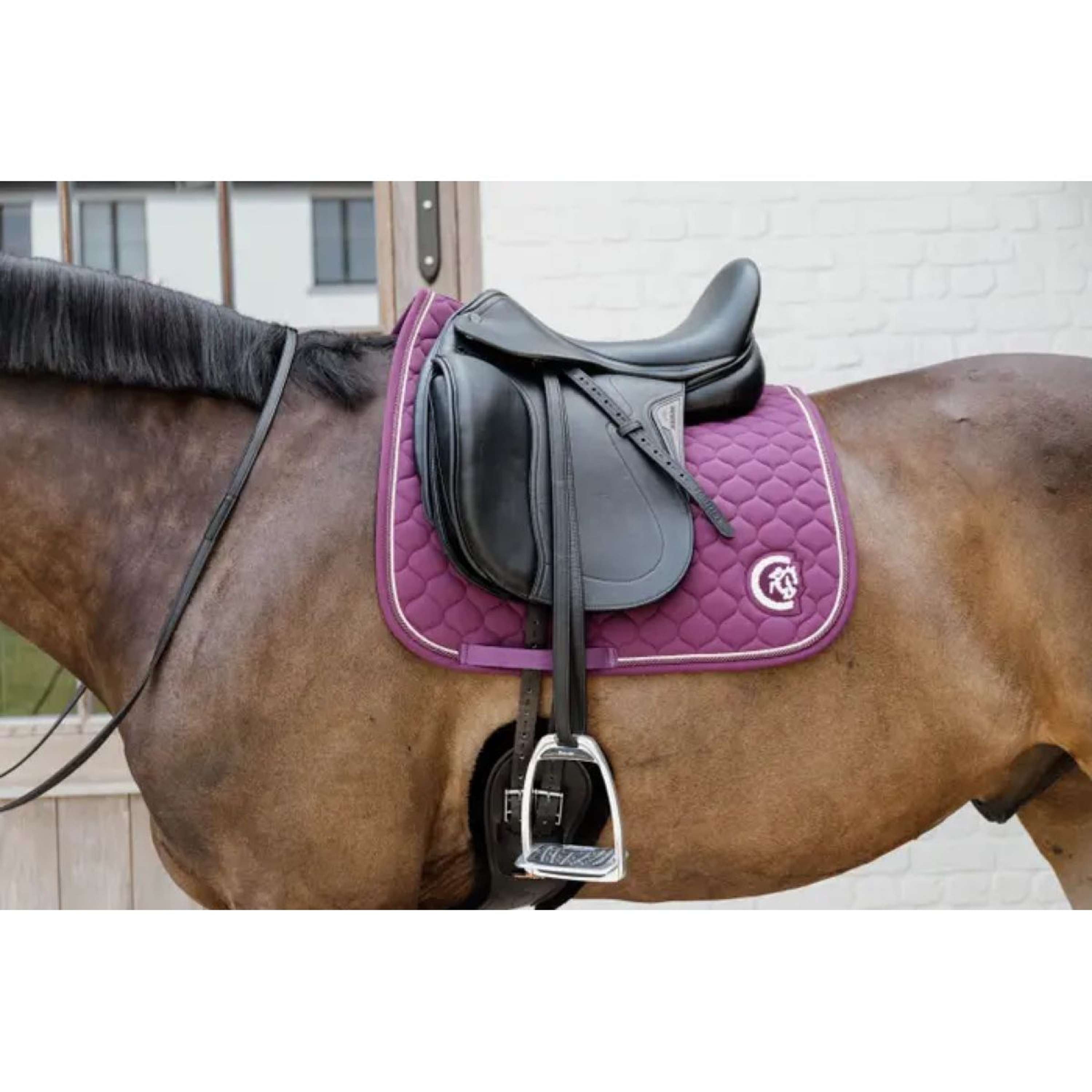 Kentucky Horsewear Saddlepad Onion Quilt 3D Logo Dressage Purple