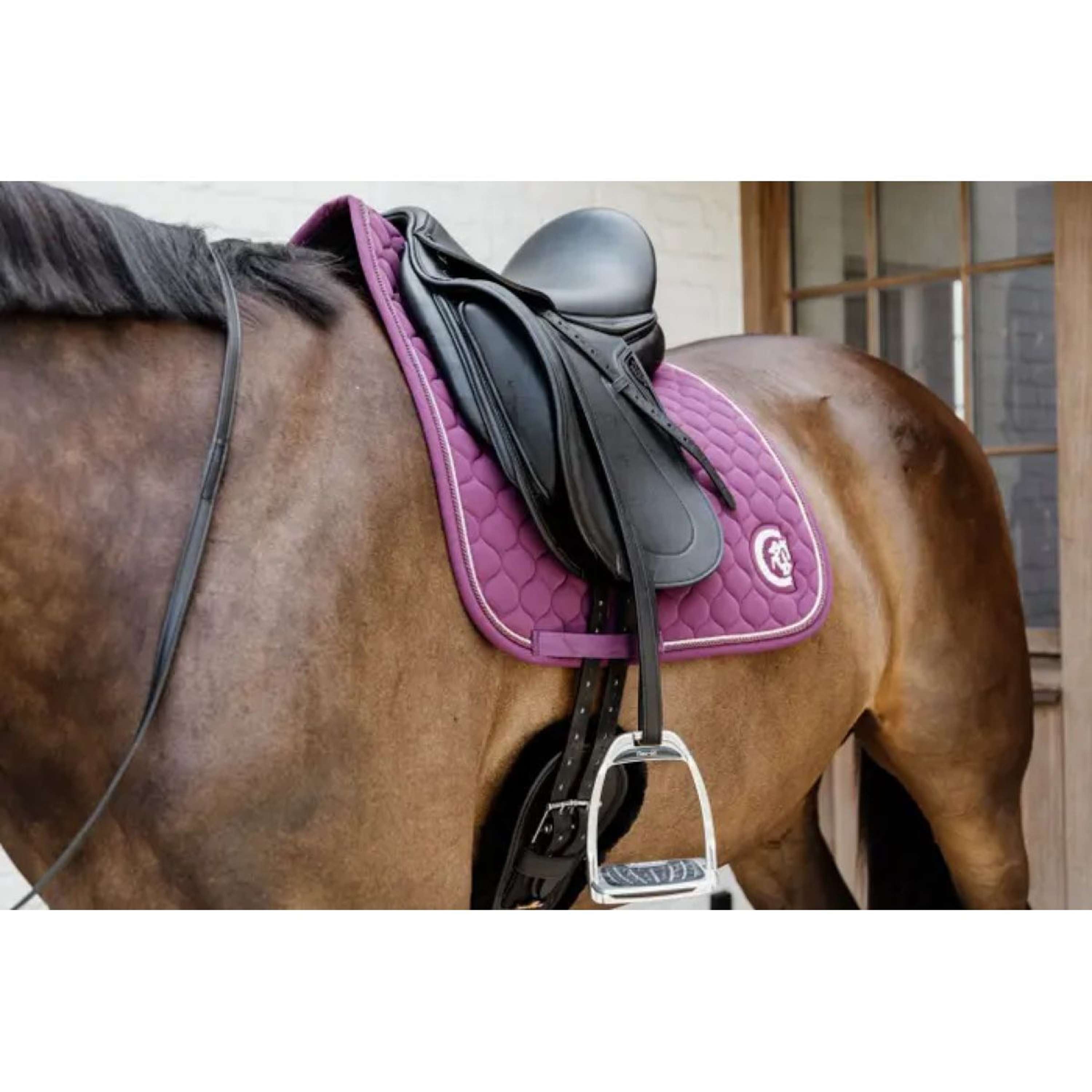 Kentucky Horsewear Saddlepad Onion Quilt 3D Logo Dressage Purple