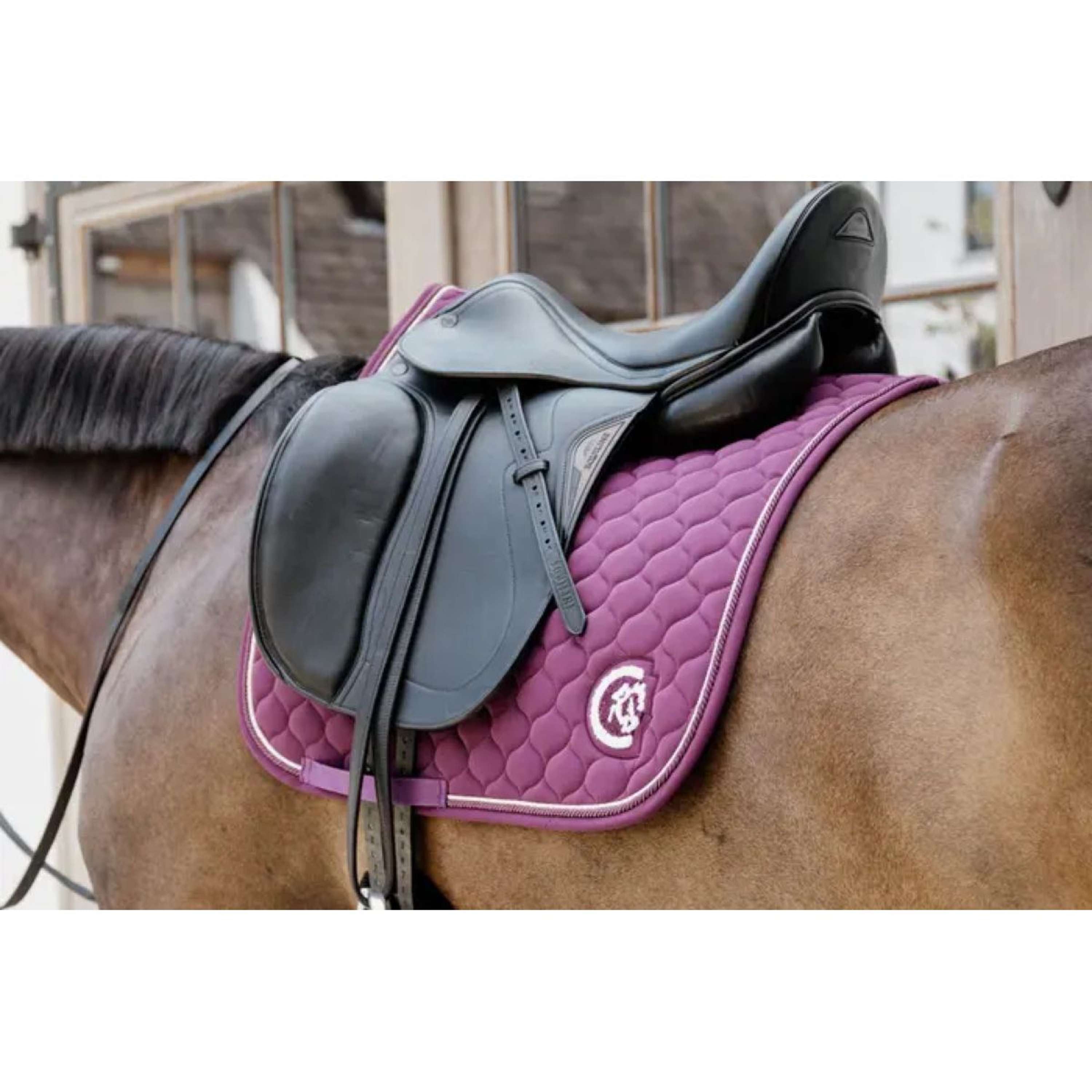 Kentucky Horsewear Saddlepad Onion Quilt 3D Logo Dressage Purple