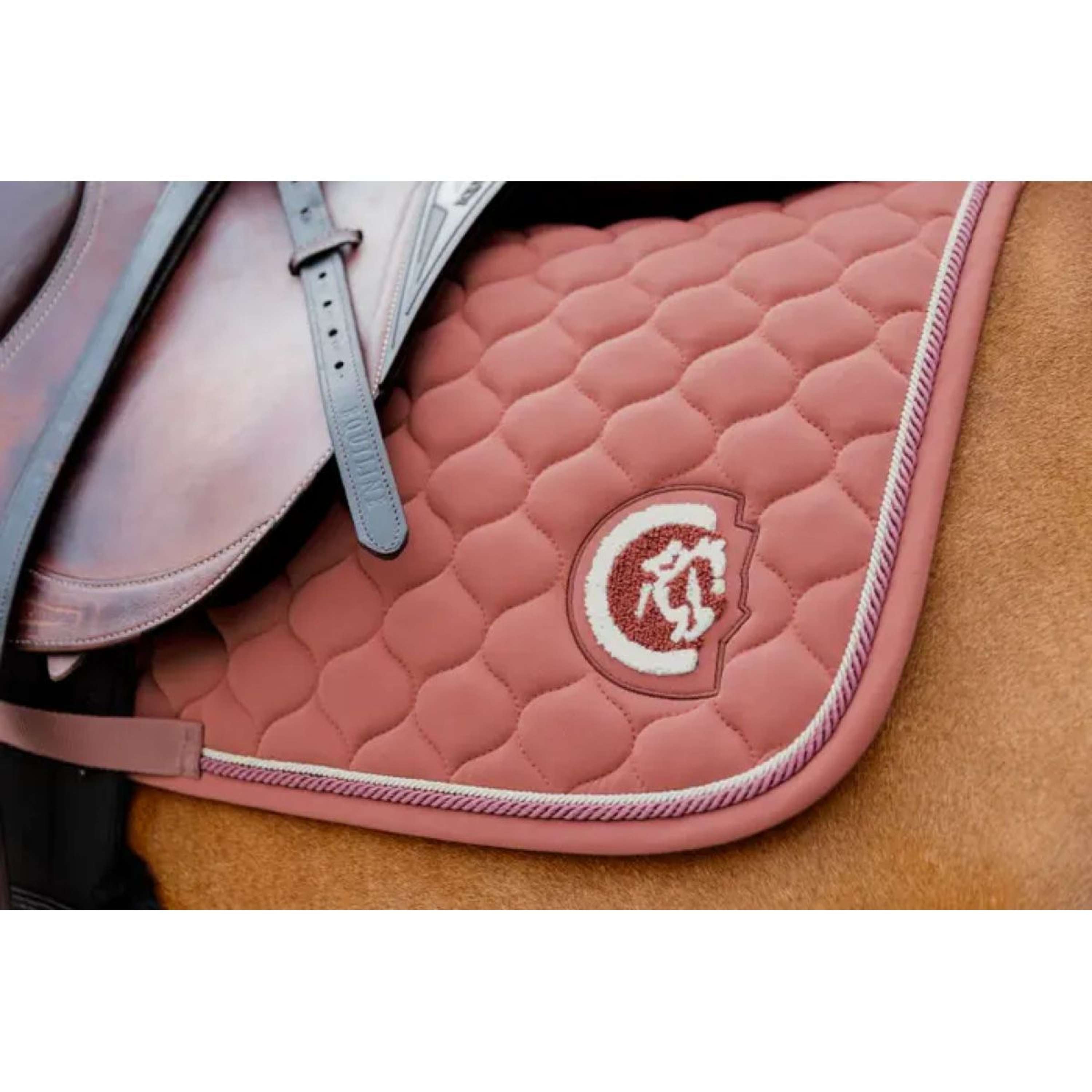 Kentucky Horsewear Saddlepad Onion Quilt 3D Logo Jumping Fuchsia