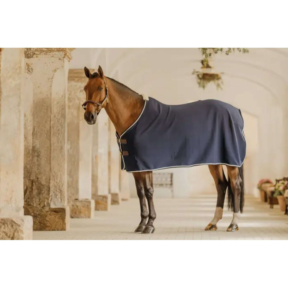 Kentucky Horsewear Fleece Rugs Show Vegan Wool Navy