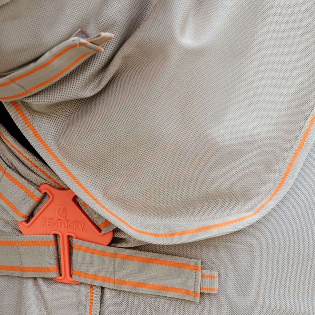 Kentucky Horsewear Fly Rug Comfort Mesh Beige/Orange