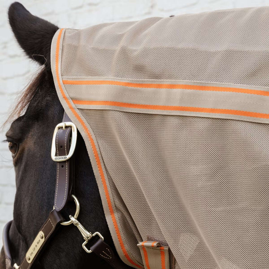 Kentucky Horsewear Fly Rug Comfort Mesh Beige/Orange