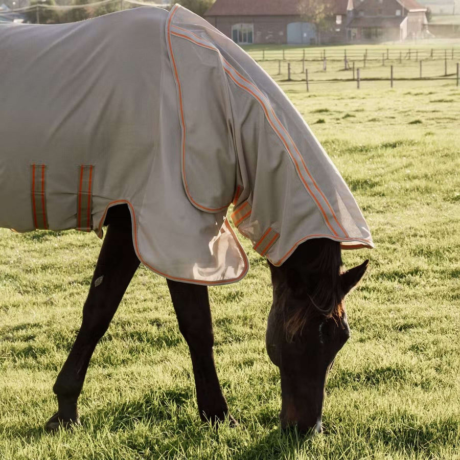 Kentucky Horsewear Fly Rug Comfort Mesh Beige/Orange