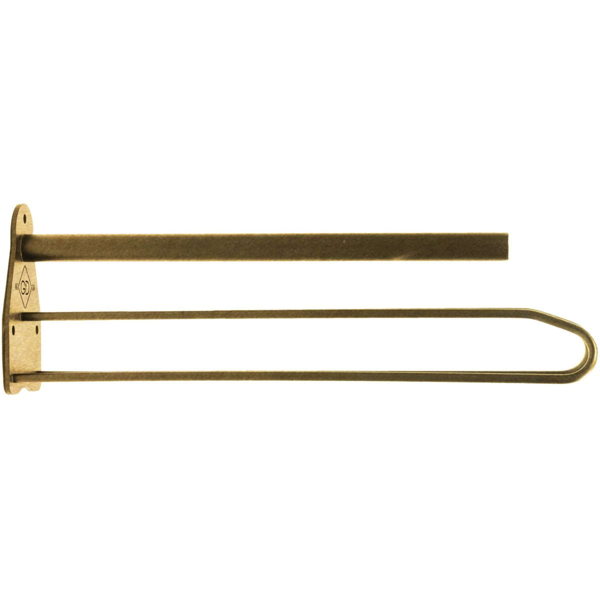 Kentucky Saddle Rack Metal with Saddle pad Holder Steel Gold