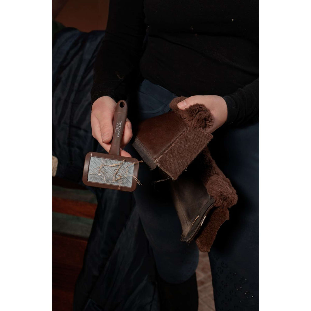 Grooming Deluxe by Kentucky Velcro Cleaning Brush Brown