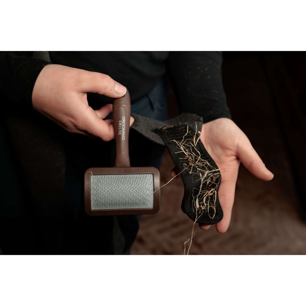 Grooming Deluxe by Kentucky Velcro Cleaning Brush Brown